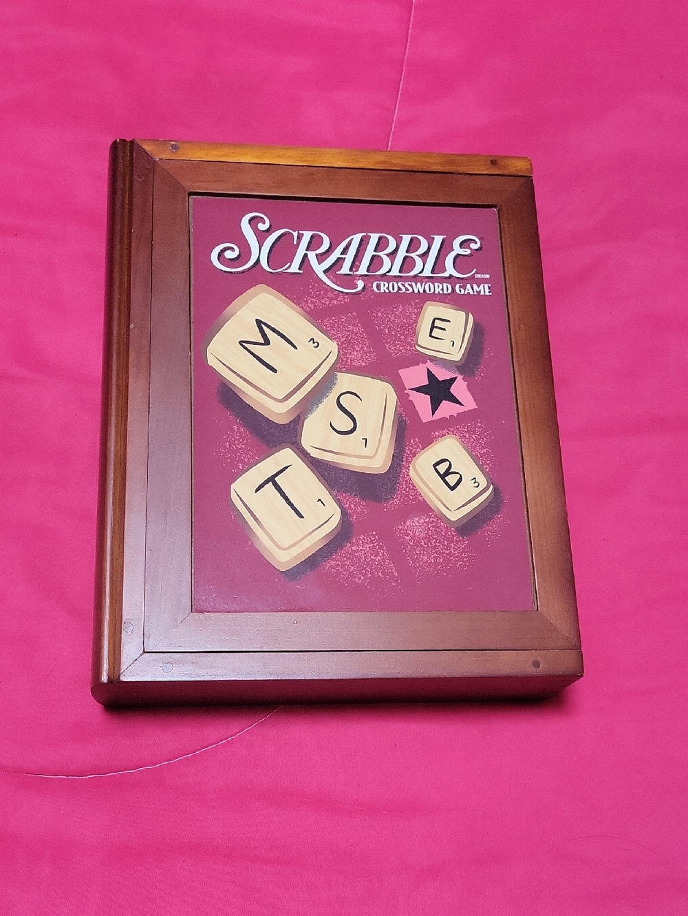 Scrabble Vintage Crossword Game Wooden